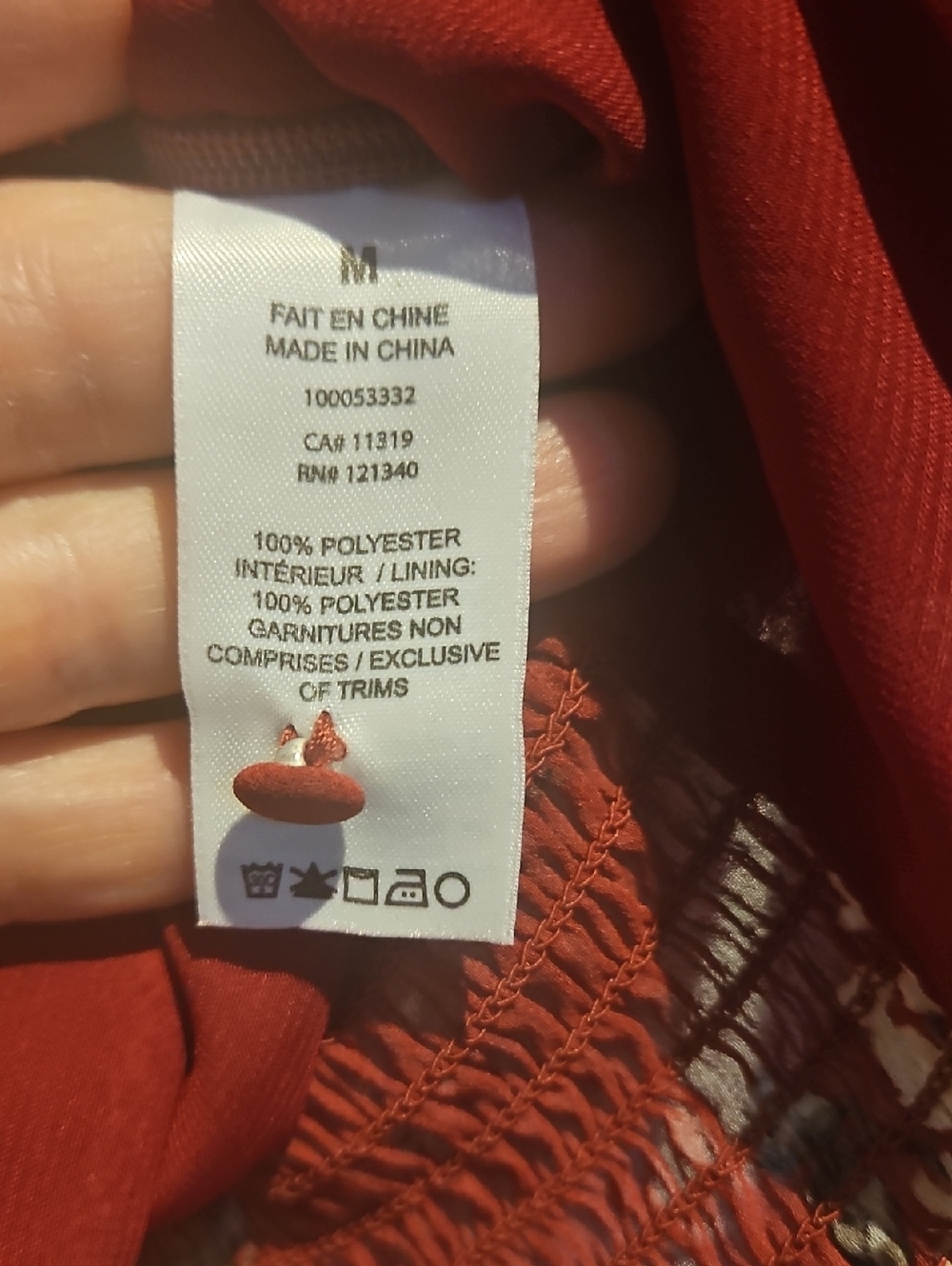 Dynamite Burgundy Floral Scoop-Neck Blouse - Picture 3 of 8